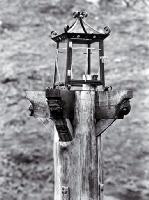 Lamp stand by the toll gate, Port Hills, Christchurch 
