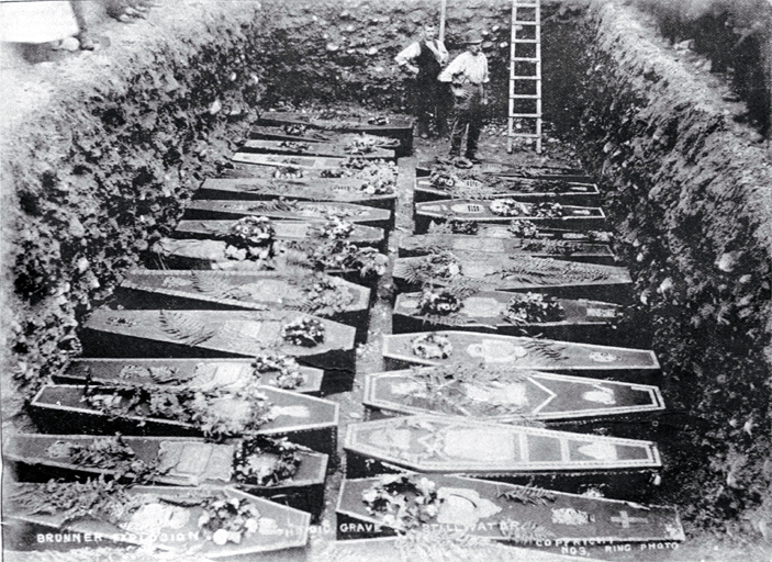 The grave at Stillwater Cemetery, Brunner mining disaster [1896]