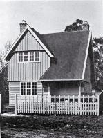 Photo of State cottage for workers, New Zealand International Exhibition, Hagley Park, Christchurch, 1906