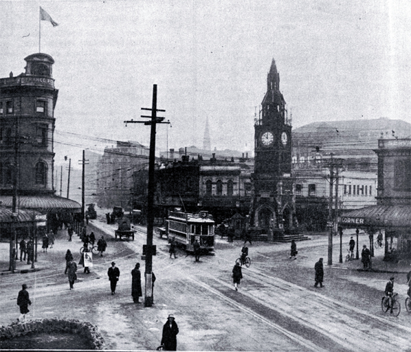 The clock tower, Christchurch 