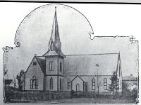 The second Methodist church built at St Albans Lane, Christchurch 