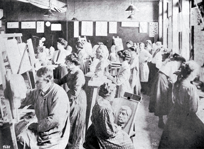 Modelling class at the Christchurch School of Art 