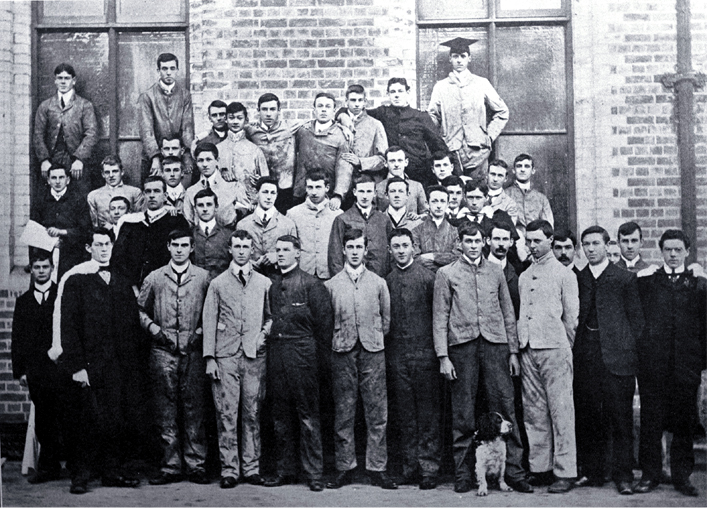 The engineering students, Canterbury College 