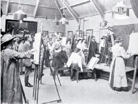 Life classes at the Christchurch School of Art. 1910.