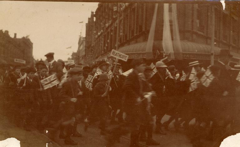 Heathcote contingent at Peace Procession - Christchurch - 1918