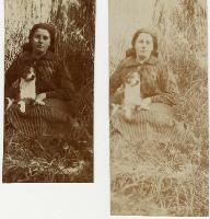 Dorothy Gimblett (16 years old) & Sharp - in mourning for father