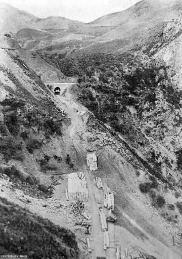 A view of the section of the railway between Nos. 13 and 14 tunnels.