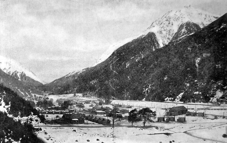 Arthur’s Pass, as it was for six weeks before the opening of the tunnel.