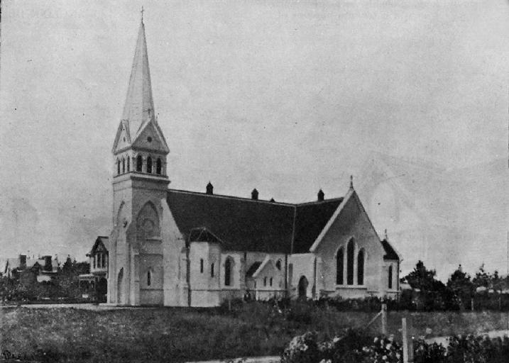 Roman Catholic Church work at Leeston. The church, built in 1894.
