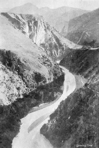 Broken River. A fine photograph of Broken River. No. 9 tunnel is being bored through the hill on the left of the picture.