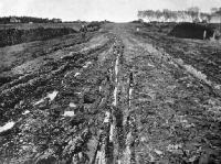 1903 picture of deep rutting in the road from The Canterbury times, 30 Sept. 1903, p. 38 