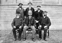 The Committee Back row.- Messrs Collins, Mr R. Williams (Master), Mt Tunner. Front row.- Messrs. Gallagher, W. Chamberlain (Chairman), T. Blay.