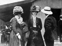 [Two women and a man at the Ellesmere Show, Leeston].