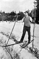 Mr Boris Daniels, the Russian student, who volunteered to get to Lake Coleridge on skis.