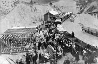 The first passenger train from Broken River to Christchurch.