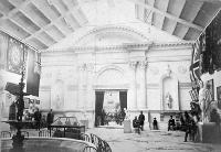 Interior of main building, New Zealand International Exhibition, Hagley Park, Christchurch