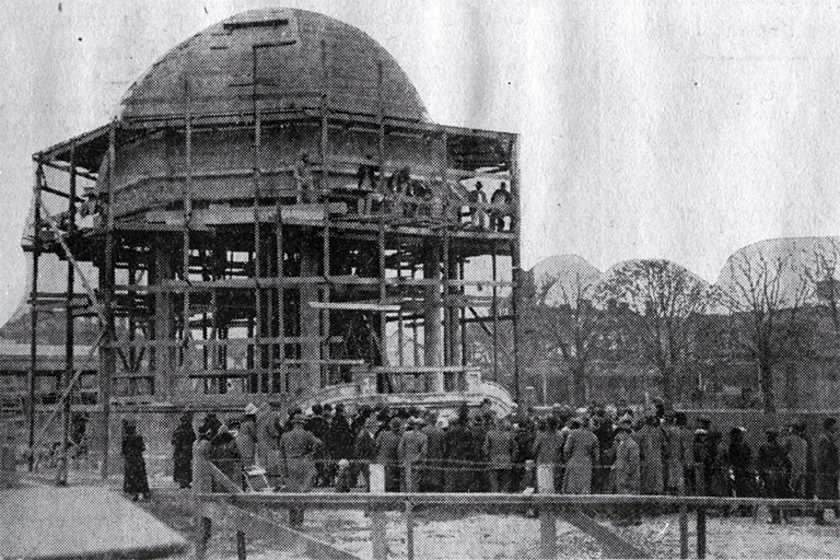 Unveiling the foundation stone of the Band Rotunda by Thomas Edmonds 