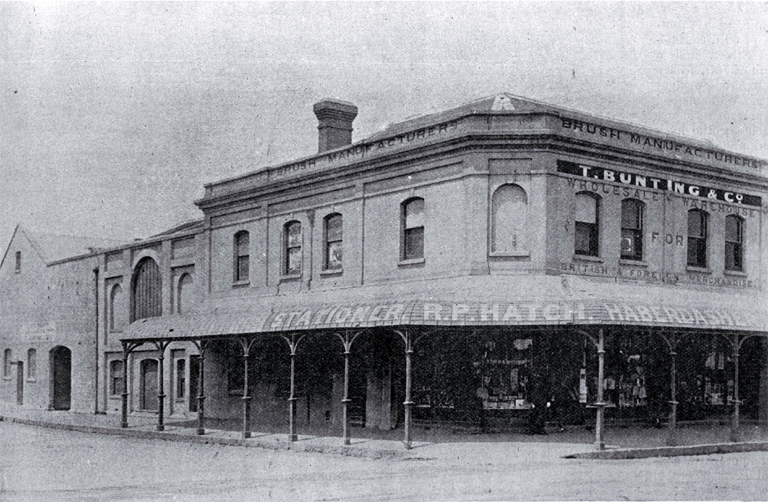 Canterbury steam brush factory, Colombo and Chester Streets, Christchurch 