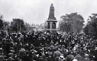 A memorial service for Canterbury officers and soldiers killed in the South African Boer War, Victoria Square, Christchurch 