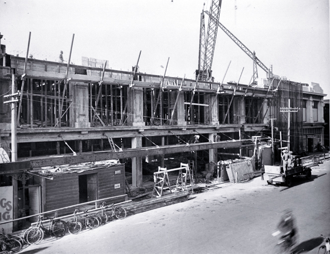 Reconstruction of T. Armstrong & Co. premises, corner of Colombo and Armagh Streets 