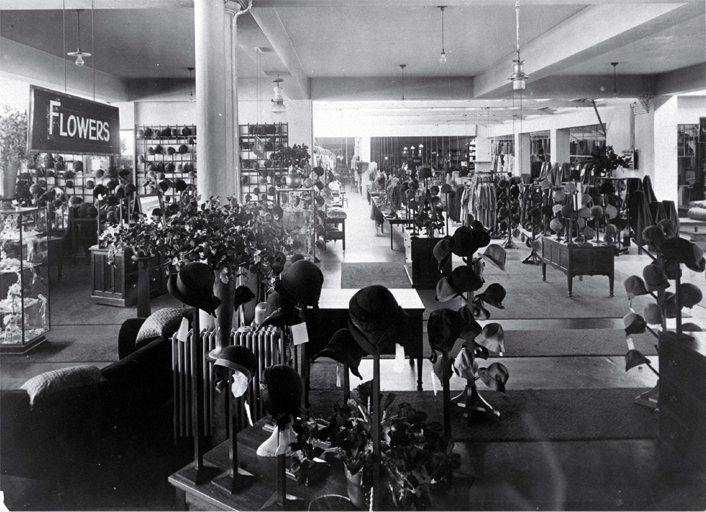 Interior of T.J. Armstrong & Co., drapers, corner of Colombo and Armagh Streets Interior of T.J. Armstrong & Co., drapers, corner of Colombo and Armagh Streets