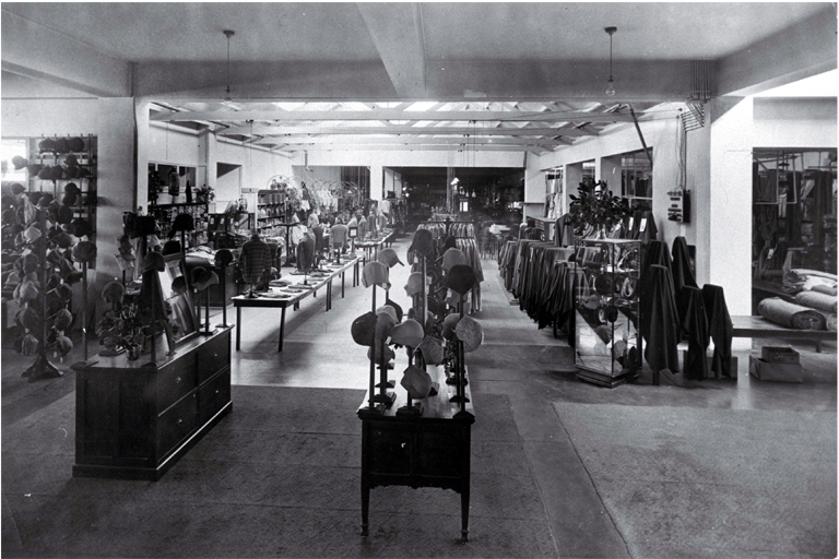 Interior of T.J. Armstrong & Co., drapers, corner of Colombo and Armagh Streets Interior of T.J. Armstrong & Co., drapers, corner of Colombo and Armagh Streets