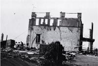 The first Ozone Caf&eacute; after it had been gutted by fire in 1922 