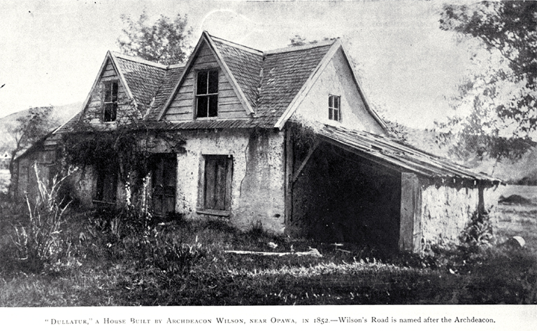 Dullatur : a house built in 1852 by Archdeacon James Wilson on what is now the site of Waltham Park.