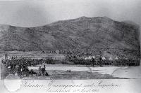 Volunteer encampment at Hillsborough, Christchurch, 1865