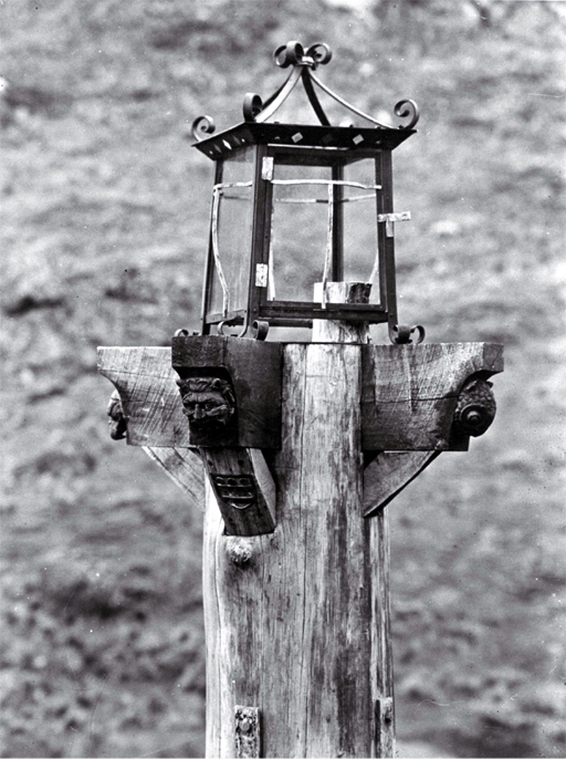 Lamp stand by the toll gate, Port Hills, Christchurch 