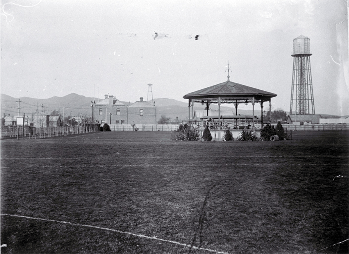 Sydenham Park : with reading room, band rotunda and water tower.