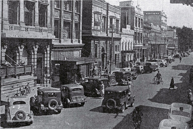 Hereford Street, Christchurch, in 1936 