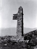 Plinth of the Sign of the Kiwi, Dyers Pass, Port Hills, Christchurch 