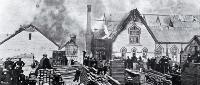 Burning of the St. Asaph Street Methodist Church, Christchurch 