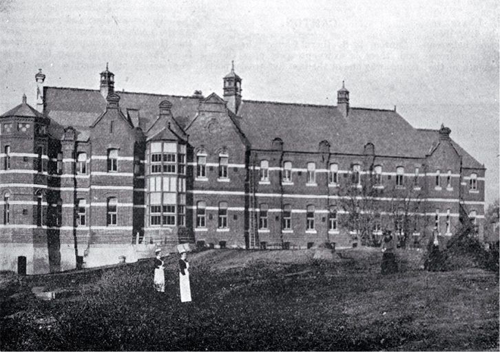 The Hyman Marks Ward, Christchurch Hospital : distinguished by decorative use of brick and terra-cotta.