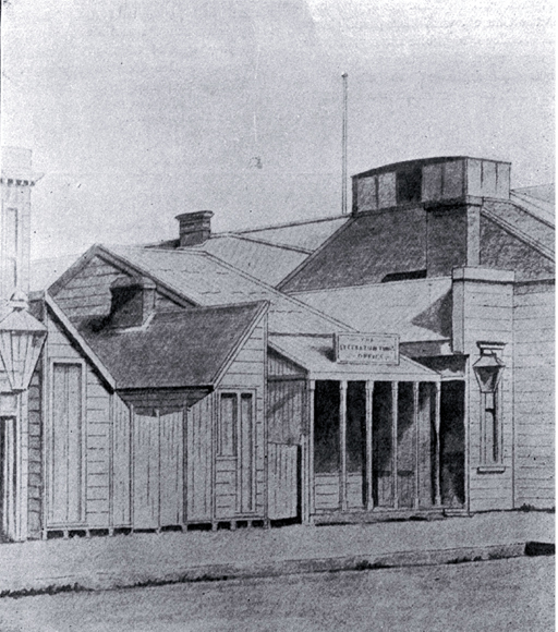 The Lyttelton Times agency showing the Gloucester Street frontage 