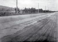 Ferry Road reconstruction : south side looking west.