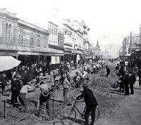 Construction of the electrical tramways in Christchurch 