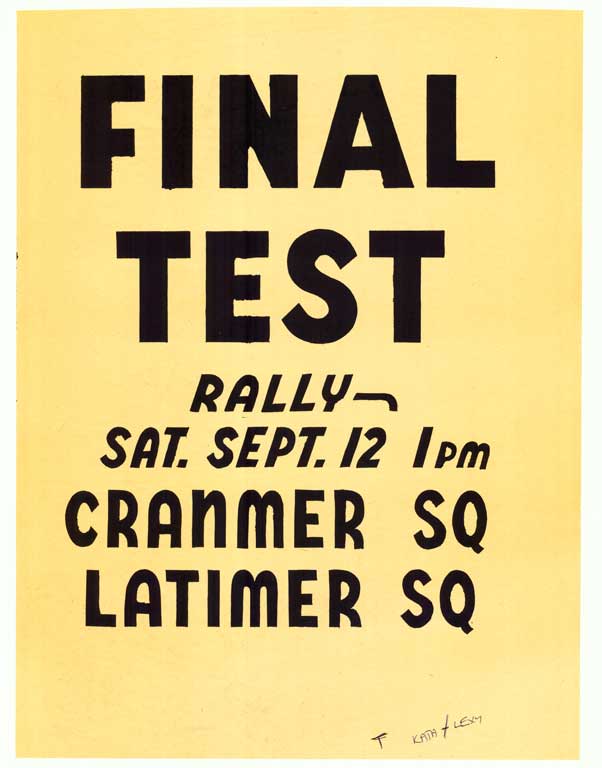 Final Test. Rally Sat Sept 12.