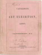Catalogue of Canterbury Art Exhibition, 1870
