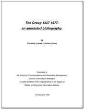 Cover of The Group 1927-1977: an annotated bibliography
