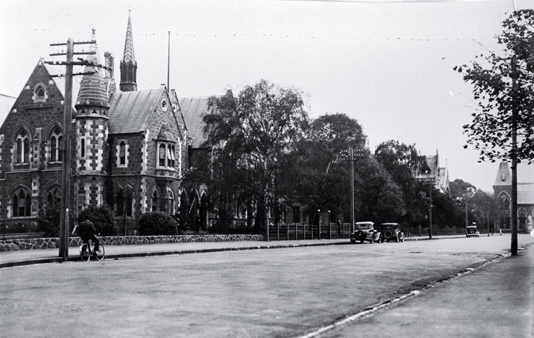 Now part of the Arts Centre, this was formerly the Christchurch Boys' High School and Canterbury College, designed by Armson in 1881 