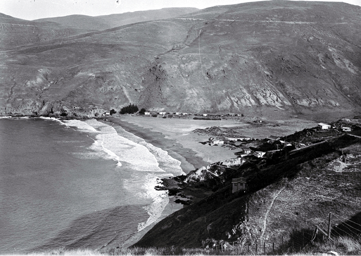 The beach and holiday baches at Taylor's Mistake 