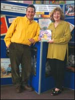 Kath Navratil with storyteller Steve Weatherill