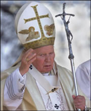 John Paul II was the Pope from 1978- 2005.