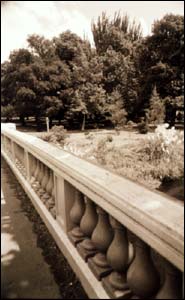 Pilgrim's corner viewed from Carlton Mill Bridge