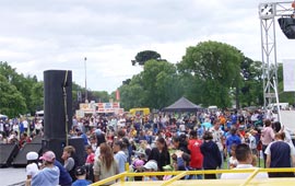 Crowds at Mana in the Park 