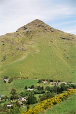 Te Poho o Tamatea viewed from Governors Bay Road.