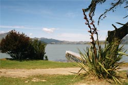 View of Whakaraupō from Rāpaki.