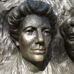 Photo of Kate Sheppard's memorial